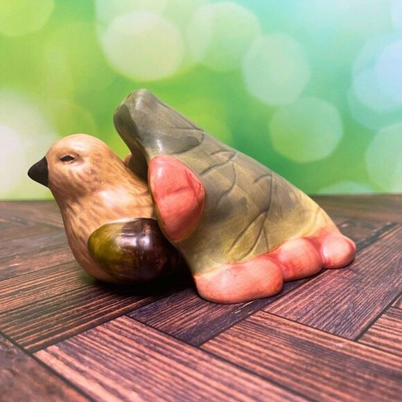 Vintage Silvestri Salt & Pepper Shaker – Bird Sheltered by a Leaf (1980/90) - Picture 3 of 9